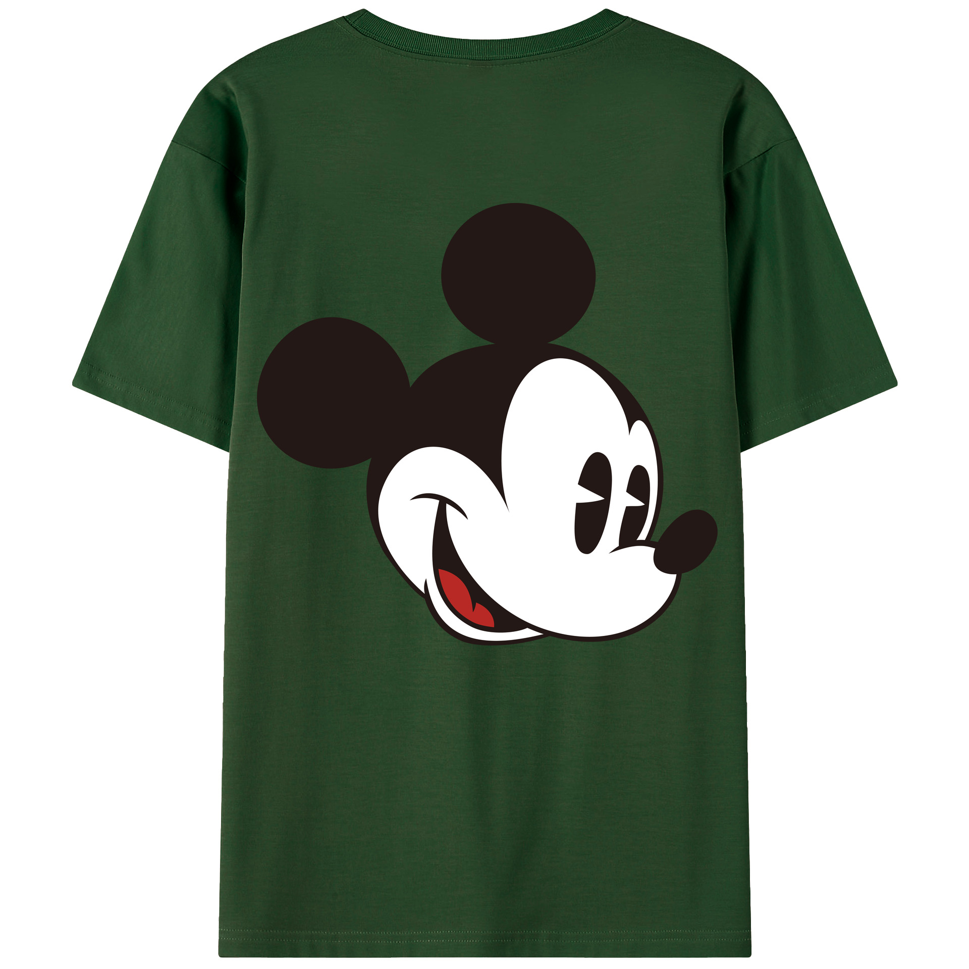 （画像用） ミッキーマウス Mickey Mouse 綿100％半袖Tシャツ（背面プリント）